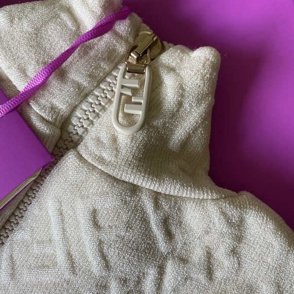 SKIMS FENDI EMBOSSED SHORT SLEEVE DRESS - Picture 10 of 11